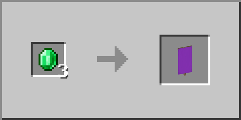 Villager Trade Shepherd Emerald Purple Banner Lvl4