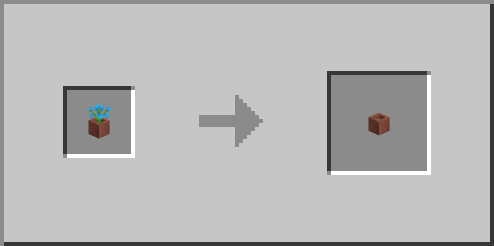 Potted Blue Orchid Flower Pot Loot Block