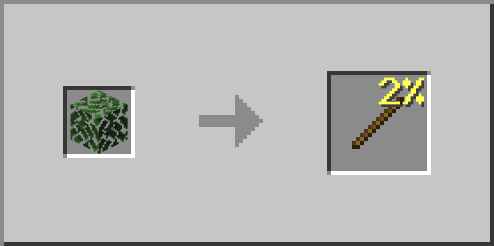 Oak Leaves Stick Loot Block