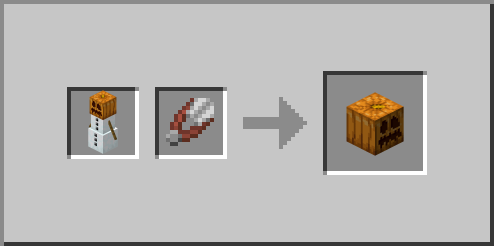 Snow Golem Carved Pumpkin Loot Shearing