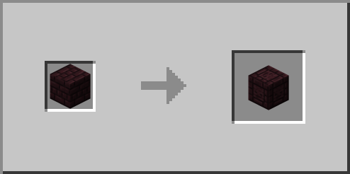 Chiseled Nether Bricks From Nether Bricks Stonecutting