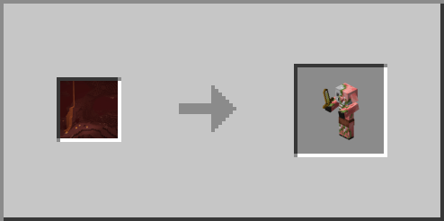 Nether Wastes->zombified Piglin