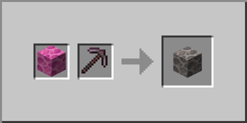 Brain Coral Block Dead Brain Coral Block Netherite Pickaxe Loot Block Pickaxe