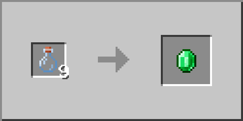 Villager Trade Cleric Glass Bottle Emerald Lvl4