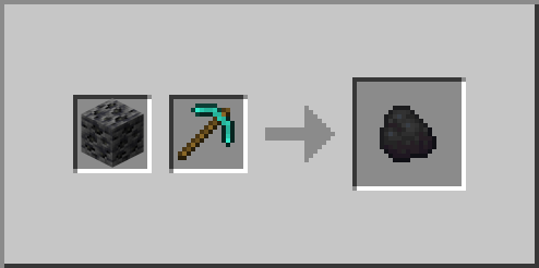 Deepslate Coal Ore Coal Diamond Pickaxe Loot Block Pickaxe