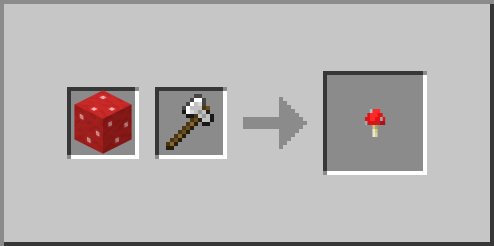 Red Mushroom Block Red Mushroom Iron Axe Loot Block