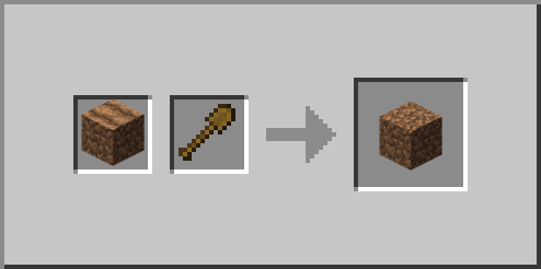 Farmland Dirt Wooden Shovel Loot Block