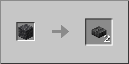 Deepslate Brick Slab From Cobbled Deepslate Stonecutting