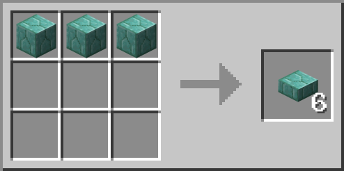 Dalle de briques de prismarine