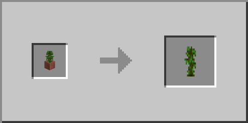 Potted Jungle Sapling Jungle Sapling Loot Block