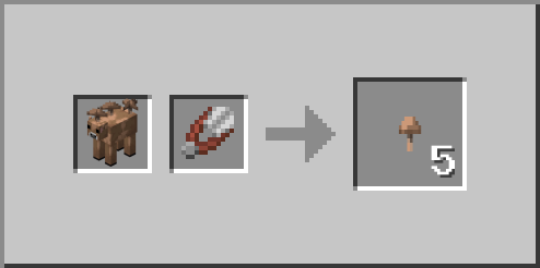 Mooshroom Brown Brown Mushroom Loot Shearing