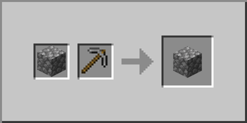 Infested Cobblestone Cobblestone Stone Pickaxe Loot Block Pickaxe