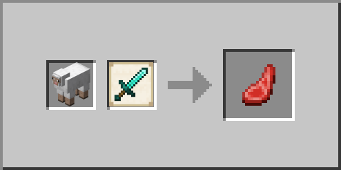 Sheep White Mutton Killed By Player Loot Entity Killed By Player