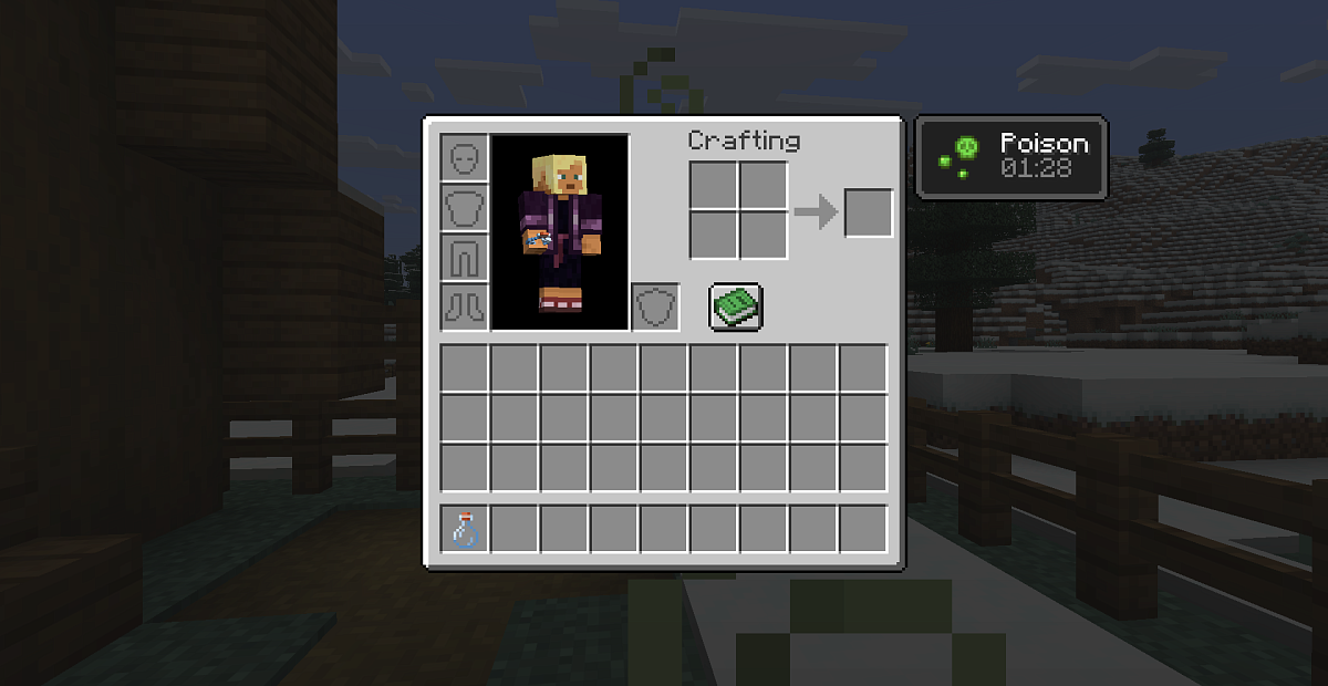 Screenshot #2:  Potion.effect.long רעל | Potions | Minecraft ספר 