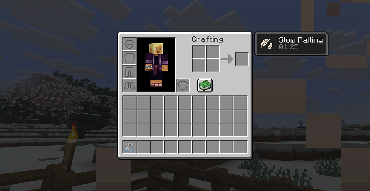 Screenshot #3:  Potion.effect.slow Falling | Potions | Minecraft Книга 