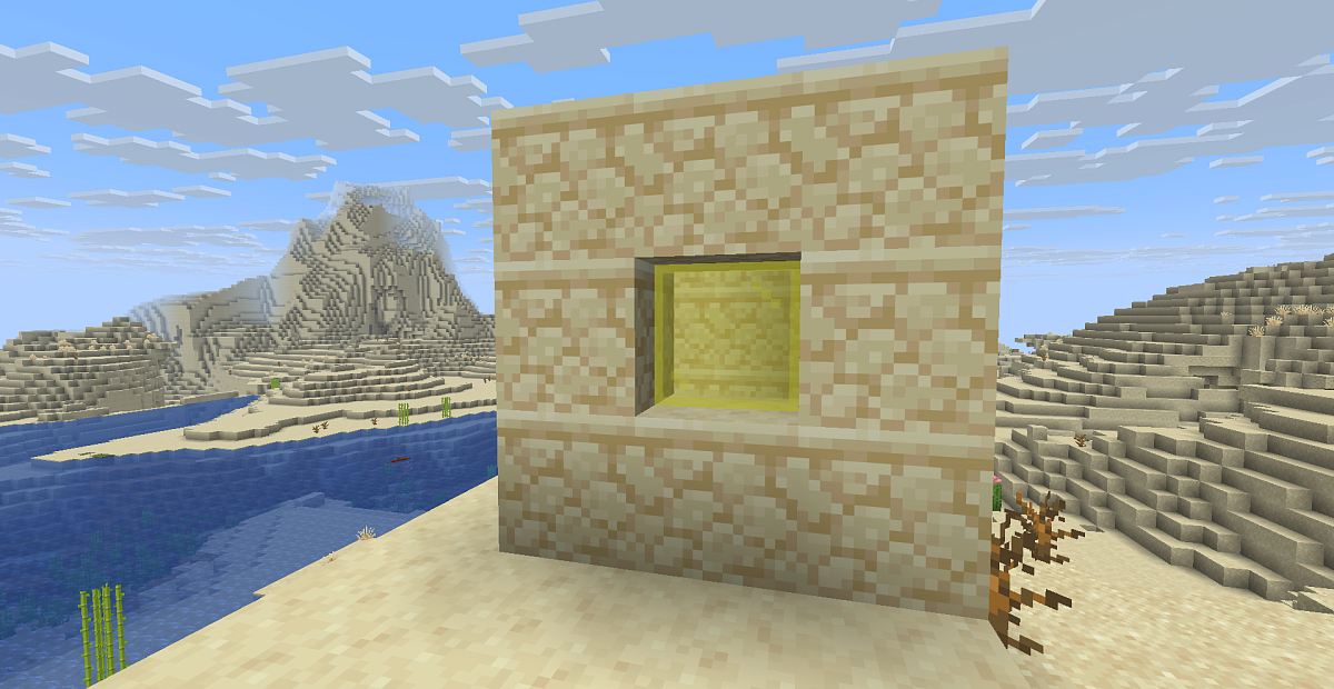 Screenshot #2:  Sarı Rəngli İncə Şüşə | Şüşə Panes | Minecraft Kitab 