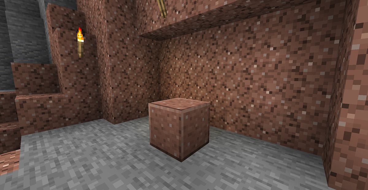 Screenshot #1:  Šlifuotas granitas | Granitas | Minecraft Knyga 