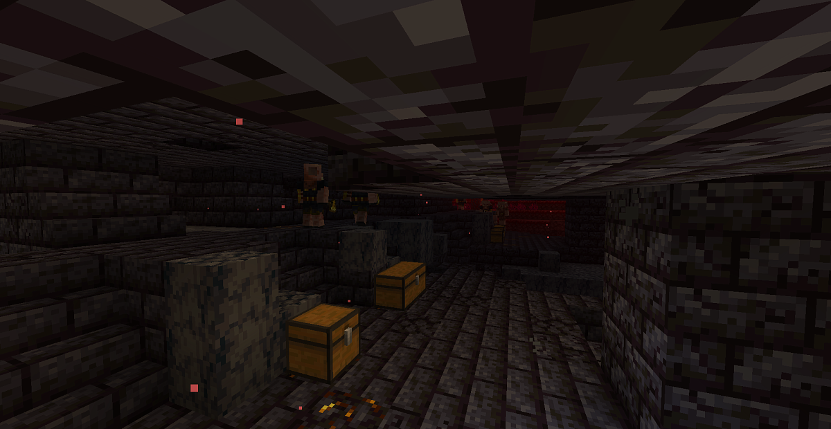 Screenshot #3:  Bastion Hoglin Stable | Nether structures | Minecraft Libre 