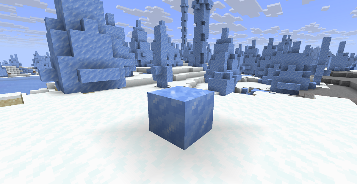 Screenshot #1:  Suspaustas ledas | Ledas Blokai | Minecraft Knyga 