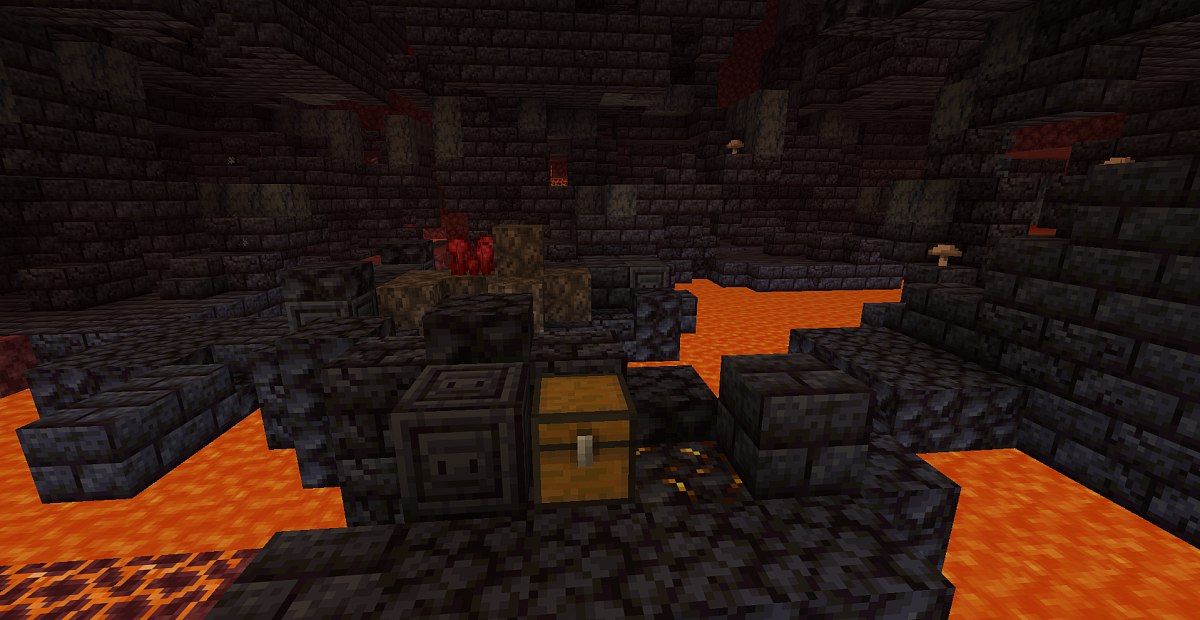 Screenshot #4:  Bastion Bridge | Nether structures | Minecraft Libro 