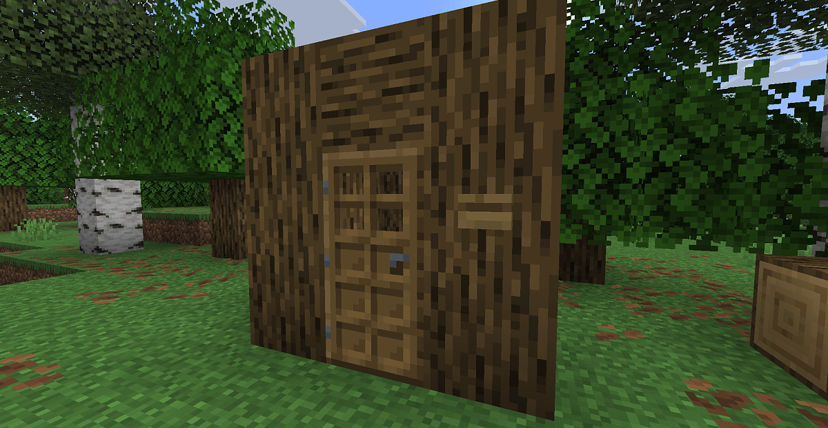 Screenshot #1:  Дубові двирі | Doors | Minecraft Книга 