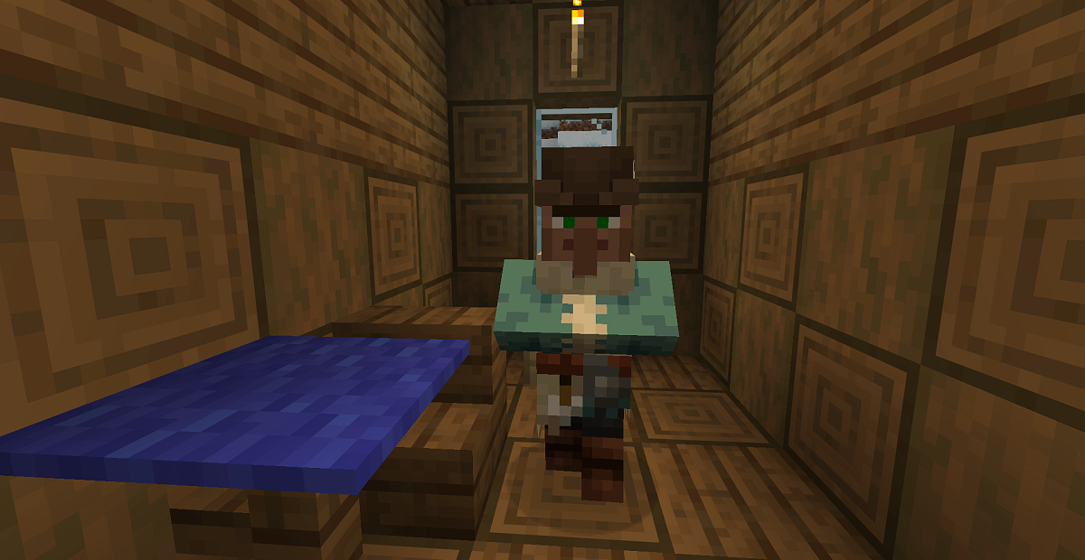 Screenshot #1:  სოფლელი მეისრე | Villagers | Minecraft წიგნი 