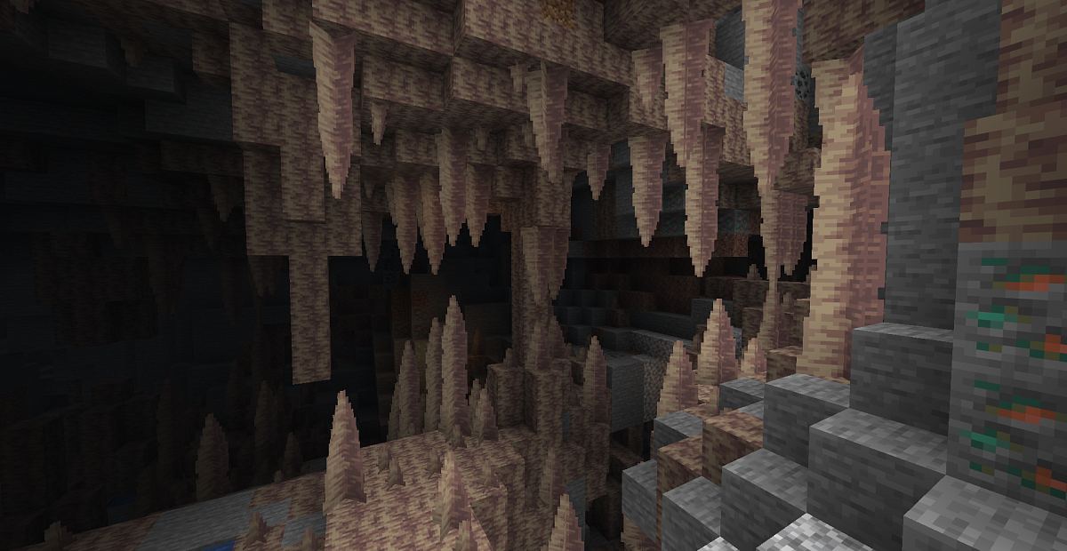 Screenshot #1:  Tropfsteihölene | Oberwelt biomes | Minecraft Buech 