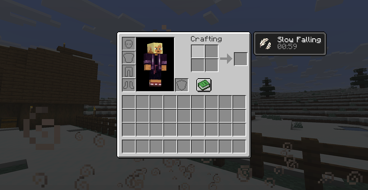 Screenshot #3:  Lingering Potion.effect.long Тихоє паданя | Мглавоє зїля | Minecraft Книга 