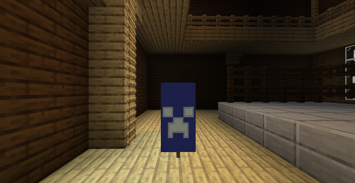 Screenshot #1:  Creeper Diseño de estandarte | Banner Patterns | Minecraft Libro 