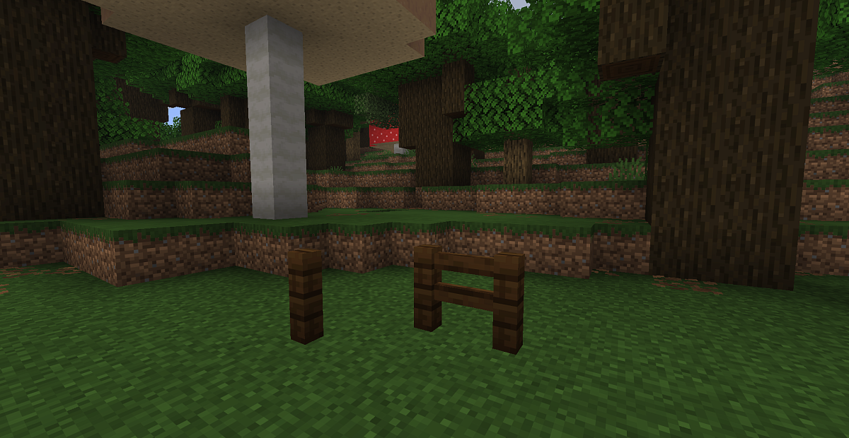 Screenshot #1:  Barrière en chêne noir | Fences | Minecraft Livre 