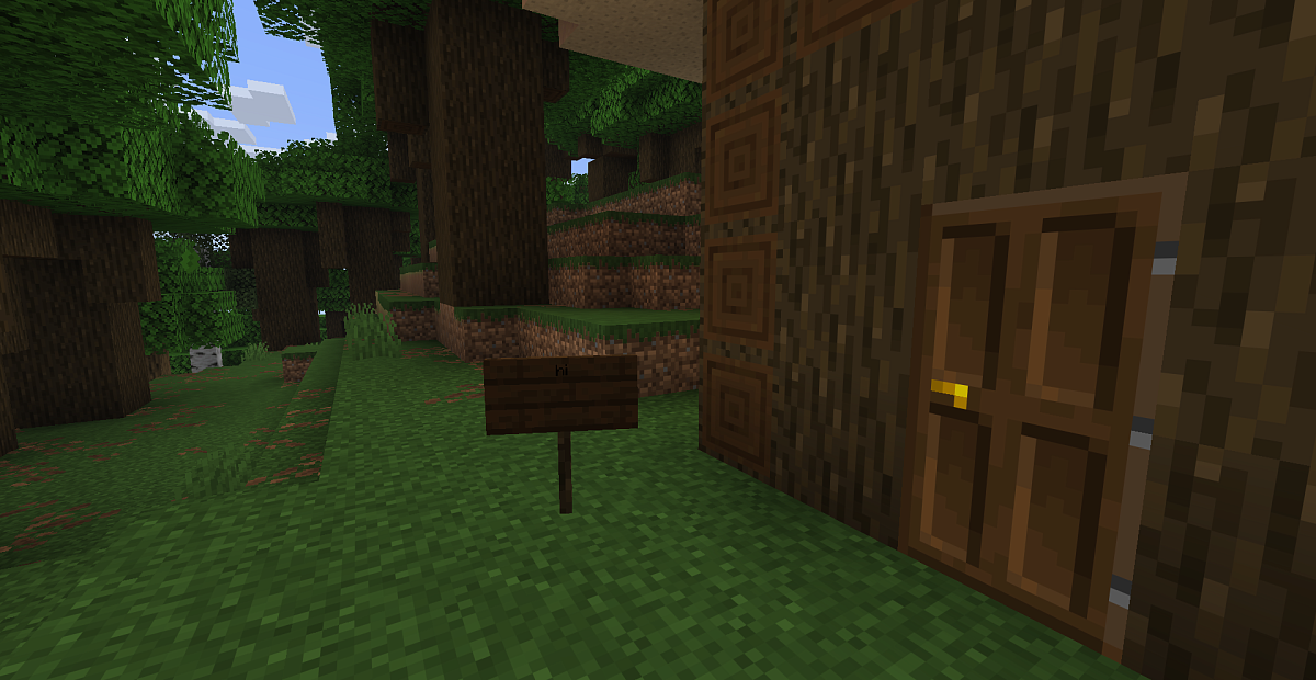 Screenshot #1:  Schwaarzeechenholzschëld | Signs | Minecraft Buch 