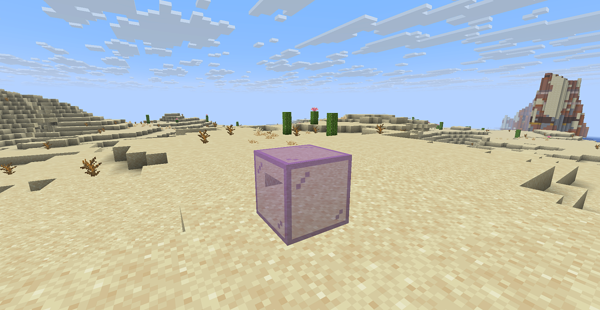 Screenshot #1:  Фіолетове скло | Скло | Minecraft Книга 