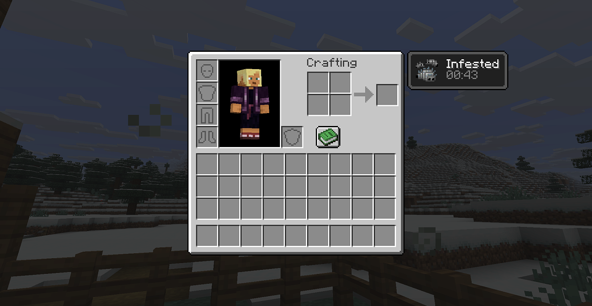 Screenshot #3:  Lingering Potion.effect.infested | Dugortajni napitak | Minecraft Knjiga 