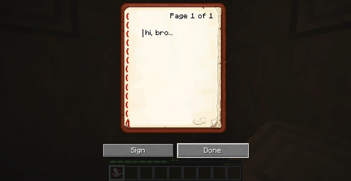 Screenshot #3:  Writable Libro | Other Materials | Minecraft Libro 