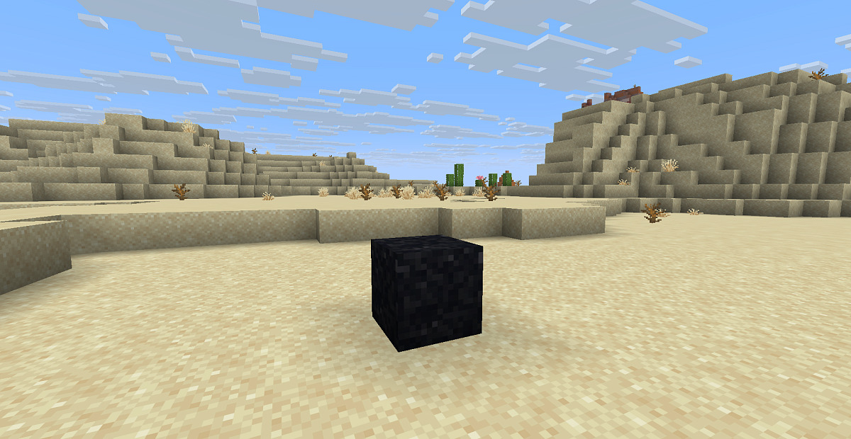 Screenshot #1:  Svart betongpulver | Concrete powders | Minecraft Bok 