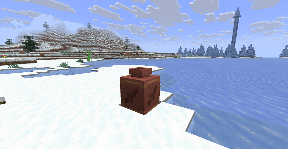 Screenshot #3:  Bıçaqlı dulusçuluq parçası | Pottery Sherds | Minecraft Kitab 