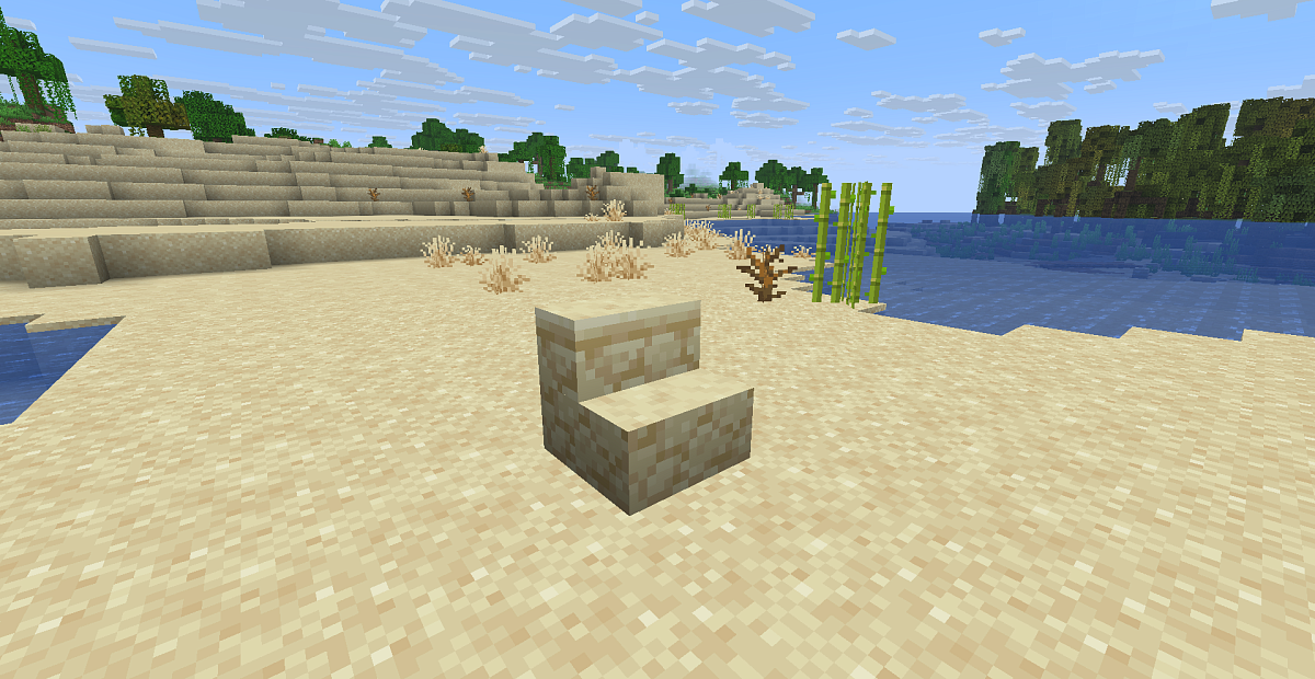 Screenshot #1:  Sandsteinstrappa | Stairs | Minecraft Bók 