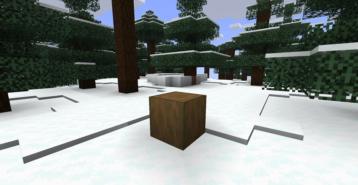 Screenshot #1:  Kayu Balak Cemara Terkupas Kulit | Stripped logs | Minecraft Buku 