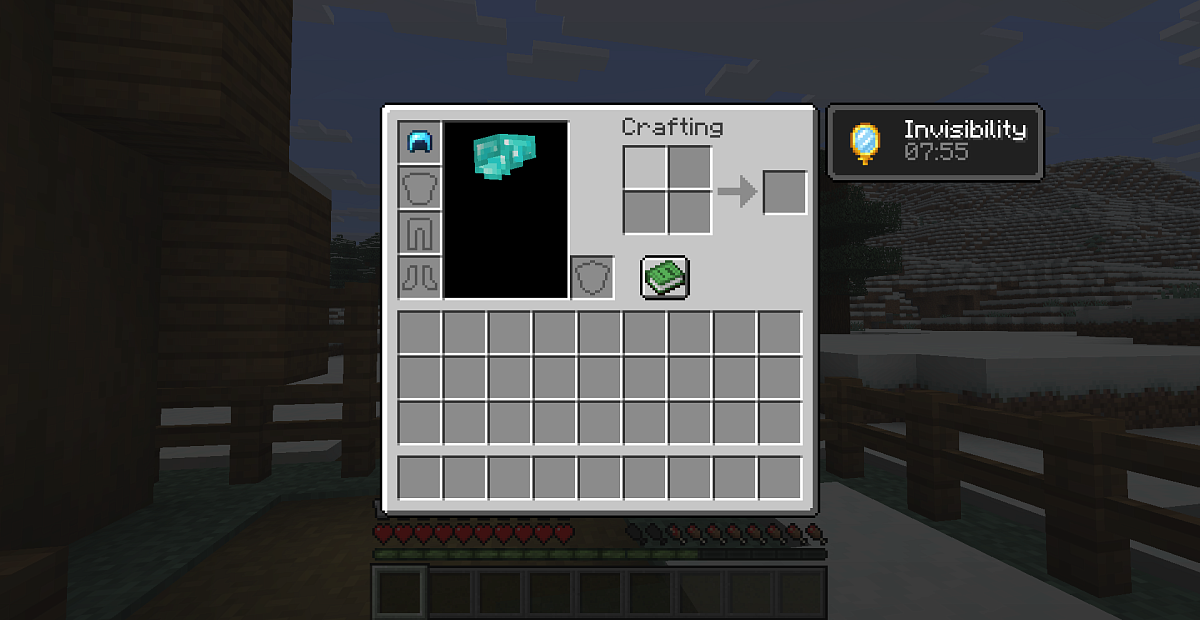 Screenshot #3:  Splash Potion.effect.long Näkymättömyys | Roiskahtava taikajuoma | Minecraft Kirja 