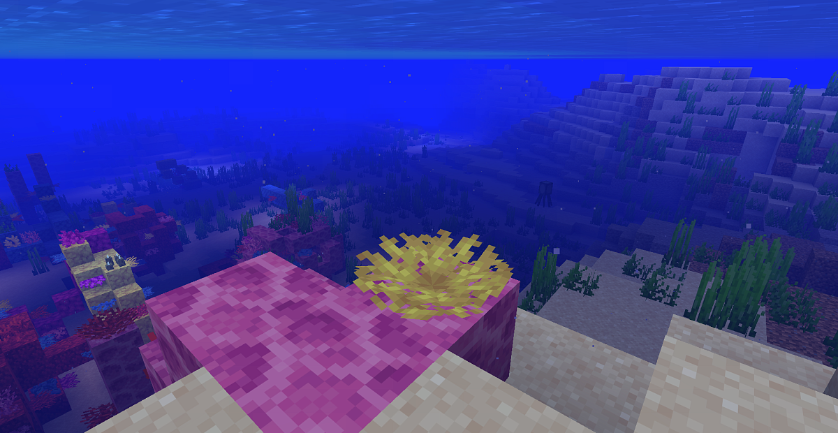 Screenshot #1:  Fann għall-qroll tal-qrun | Live corals | Minecraft Ktieb 