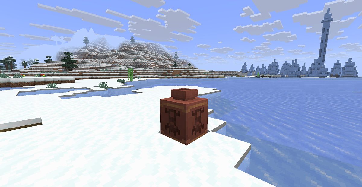 Screenshot #3:  Mourner Pottery Sherd | Pottery Sherds | Minecraft ಪುಸ್ತಕ 