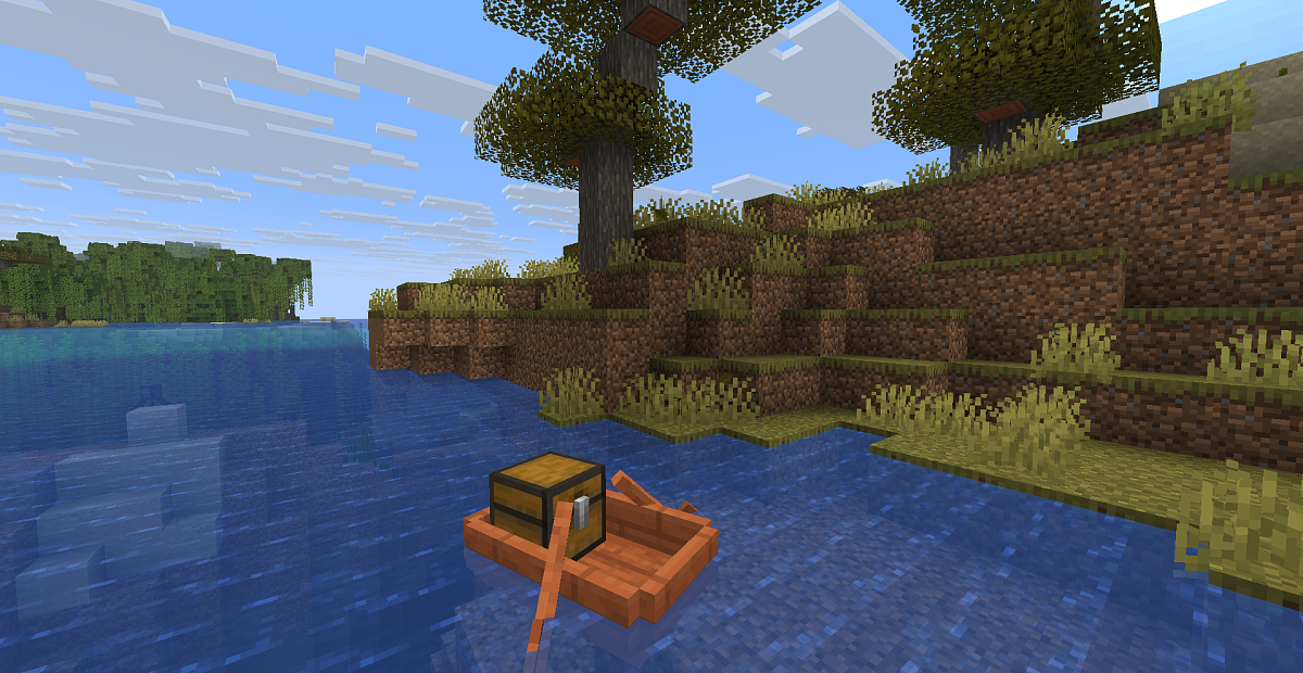 Screenshot #1:  Akazienhoiztruhenboot | Kistn Boats | Minecraft Buach 