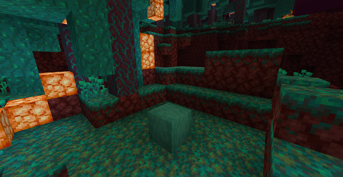 Screenshot #1:  Oguljene grimizne hife | Stripped woods | Minecraft Knjiga 