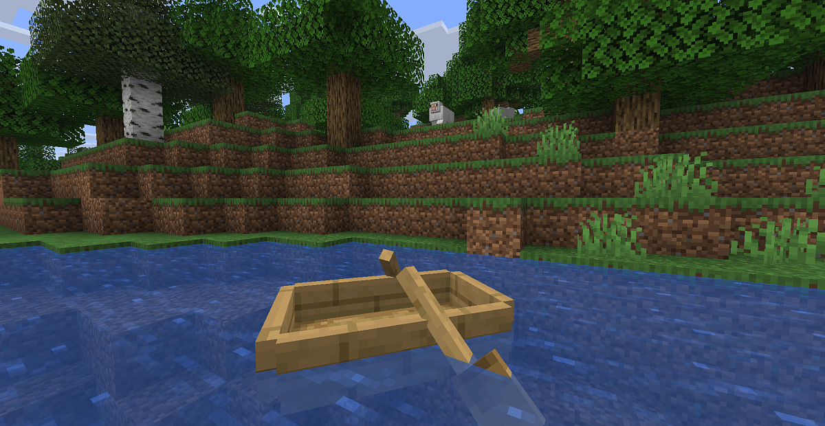 Screenshot #1:  Dubovy čovien | Boats | Minecraft Kniha 