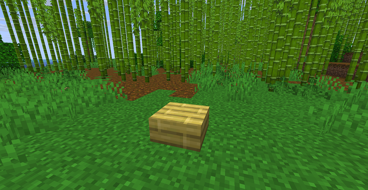 Screenshot #1:  Bambushella | Slabs | Minecraft Bók 