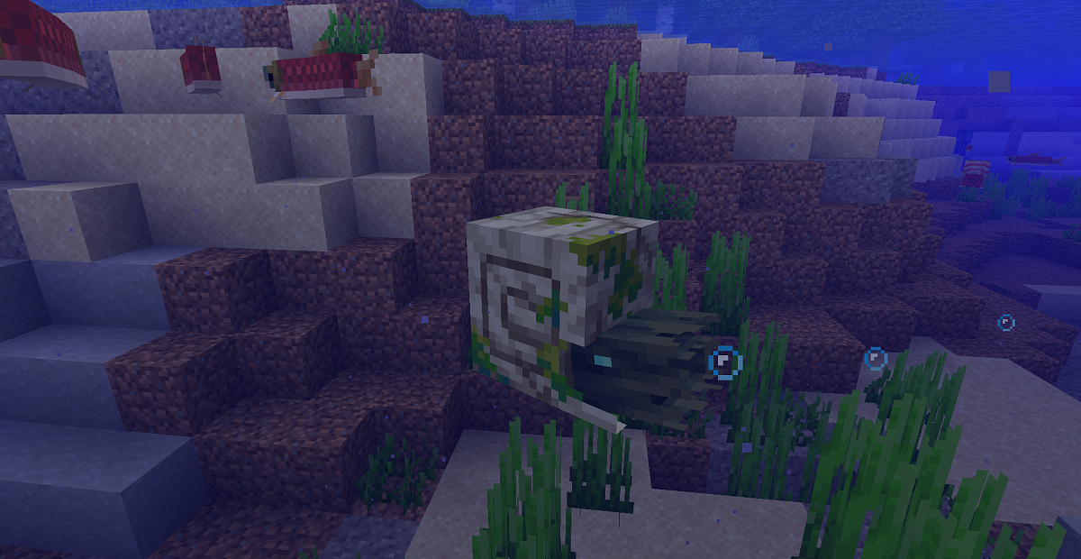 Screenshot #1:  Zombie Nautilus | Neutral Kreaturen | Minecraft Buch 