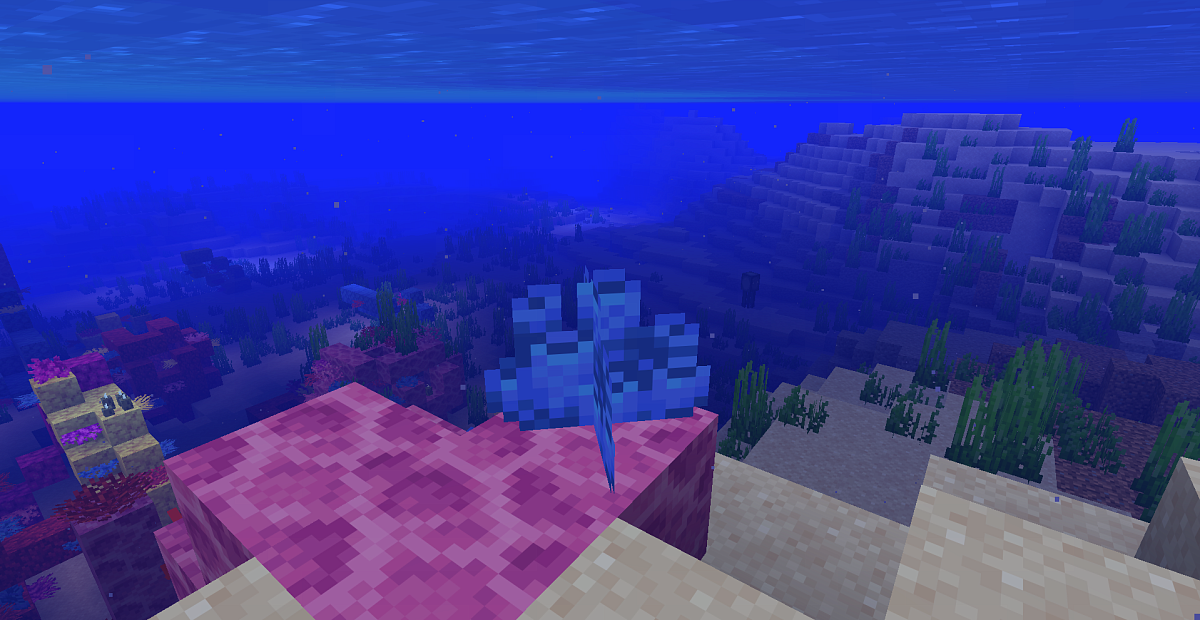 Screenshot #1:  Corall a tubo | Live corals | Minecraft Liber 