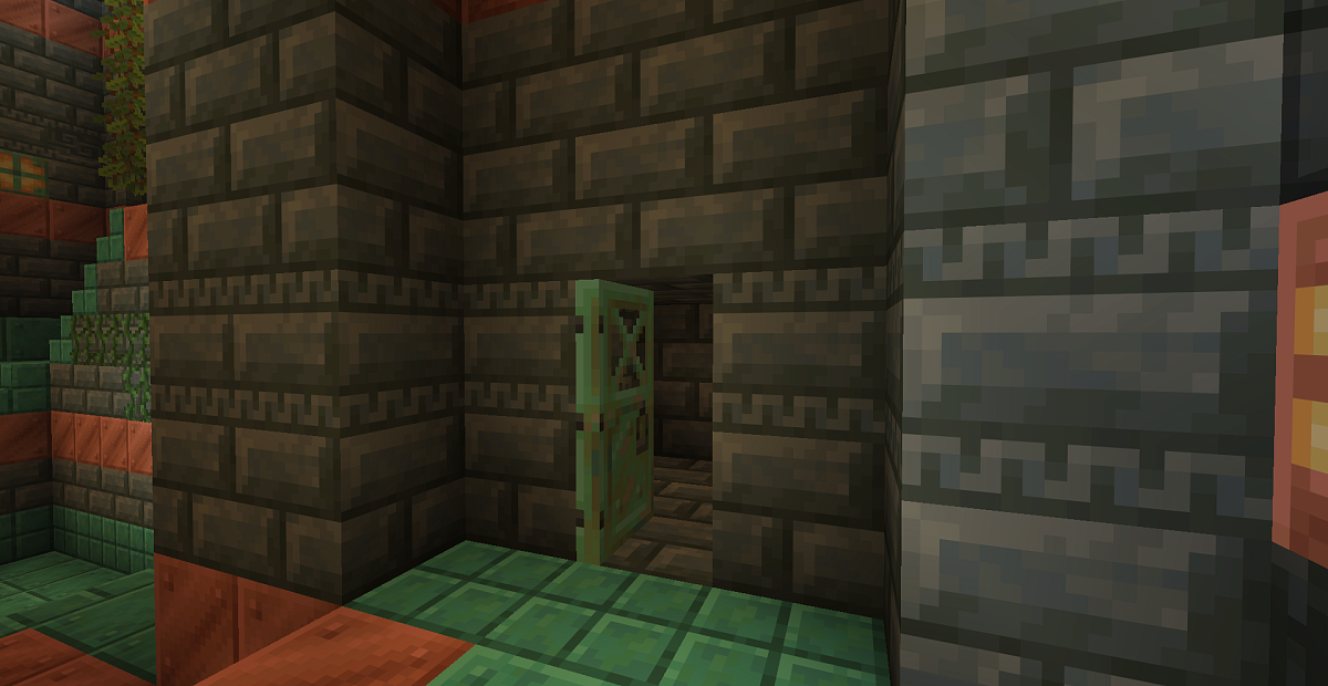 Screenshot #2:  Porta de coure corroït | Doors | Minecraft Llibre 